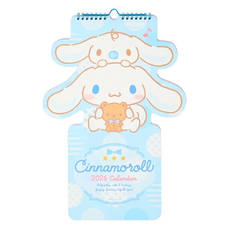 Cinnamoroll 2026 Die-Cut Wall Calendar Seasonal Japan Original