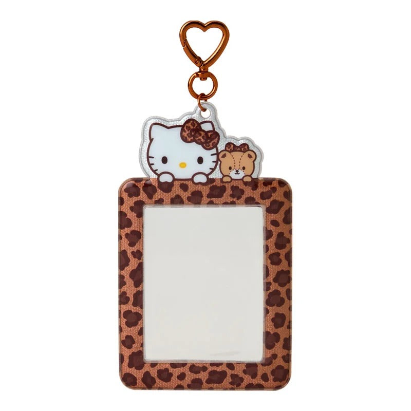 Hello Kitty Brown Leopard ID Badge Holder (Enjoy Idol Series) Accessory Japan Original