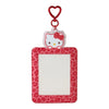 Hello Kitty Red Leopard ID Badge Holder (Enjoy Idol Series) Accessory Japan Original