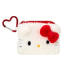 Hello Kitty Fuzzy Mini Zipper Pouch Bags Japan Original