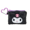 Kuromi Fuzzy Mini Zipper Pouch Bags Japan Original