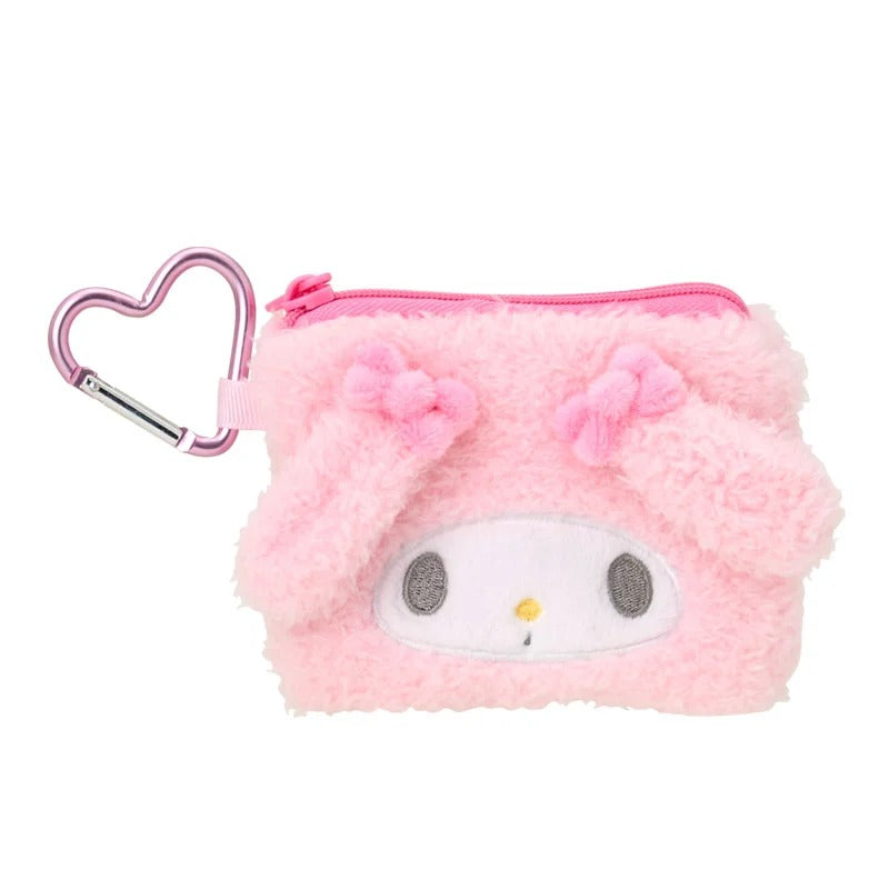 My Melody Fuzzy Mini Zipper Pouch