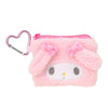 My Melody Fuzzy Mini Zipper Pouch Bags Japan Original