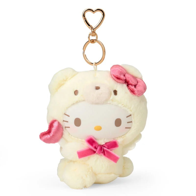 Hello Kitty Plush Mascot Keychain (Angel Teddy Bear Series) Accessory Japan Original