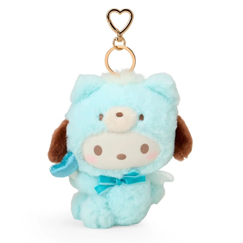 Pochacco Plush Mascot Keychain (Angel Teddy Bear Series)