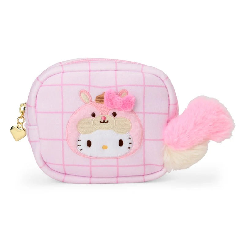 Hello Kitty Mini Zipper Pouch (Fluffy Squirrel Series) Bags Japan Original