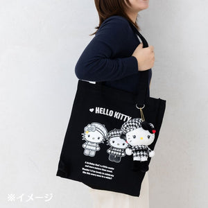 Hello Kitty Plush Mascot Keychain (Monochrome Birthday Twins Series) Accessory Japan Original