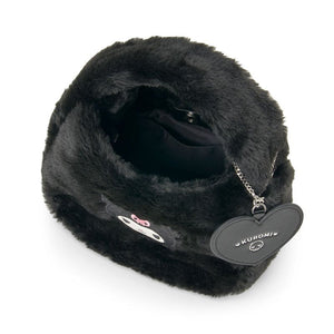 Kuromi Plush Boa Crossbody Bag Bags Japan Original