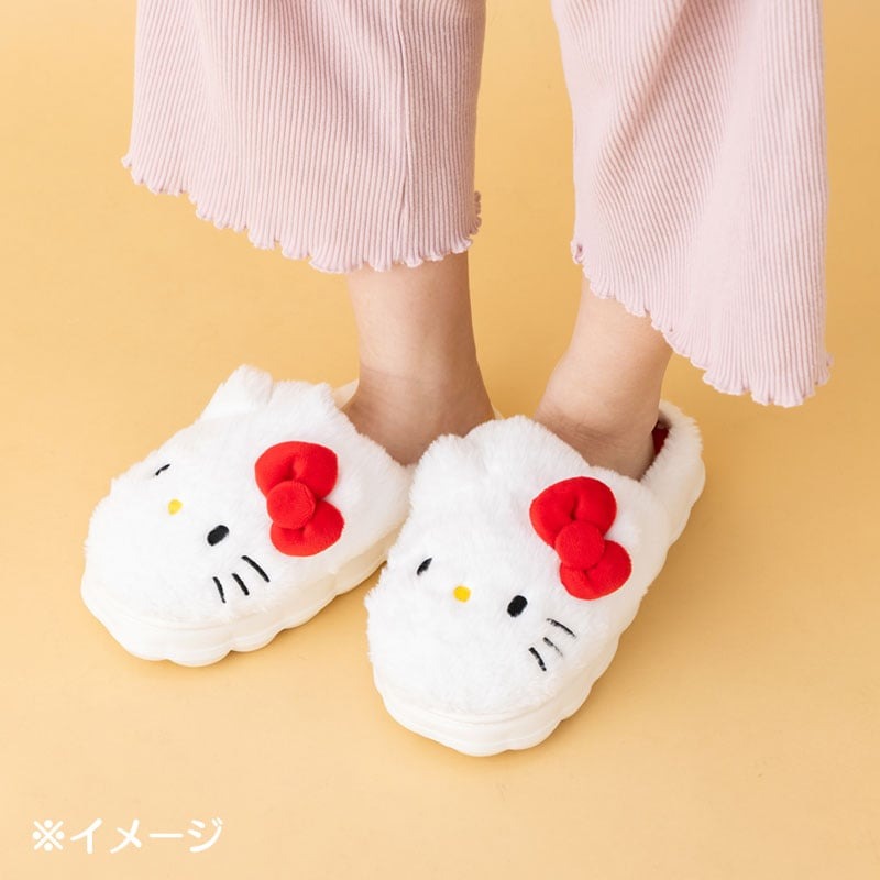 Hello Kitty Cozy Cloud Adult Slippers Shoes Japan Original