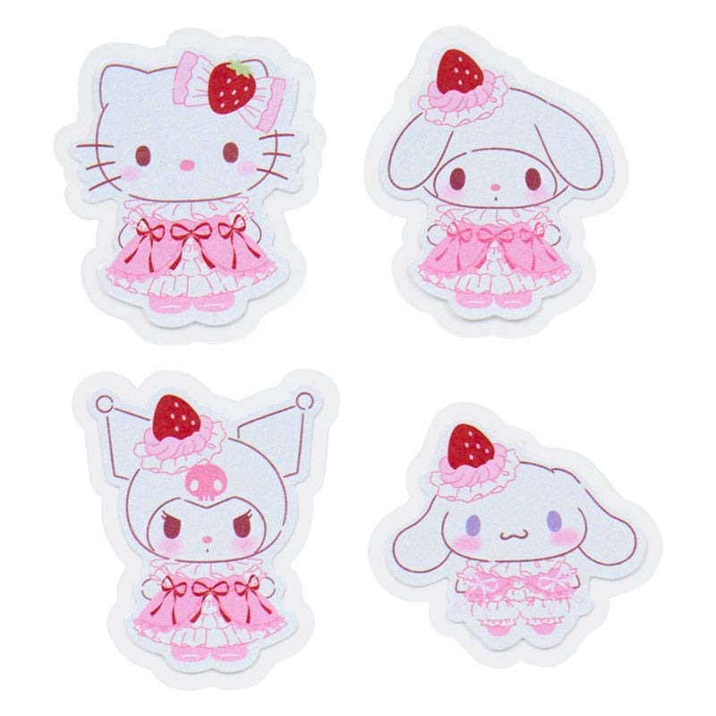 Sanrio Characters 30-pc Sticker Tin Set (Strawberry Whip Series) Stationery Japan Original
