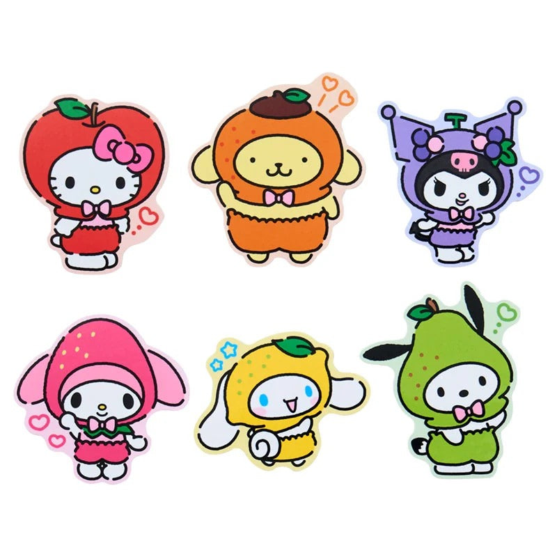 Sanrio Characters 35-pc Sticker Set (Fruits Series) Stationery Japan Original