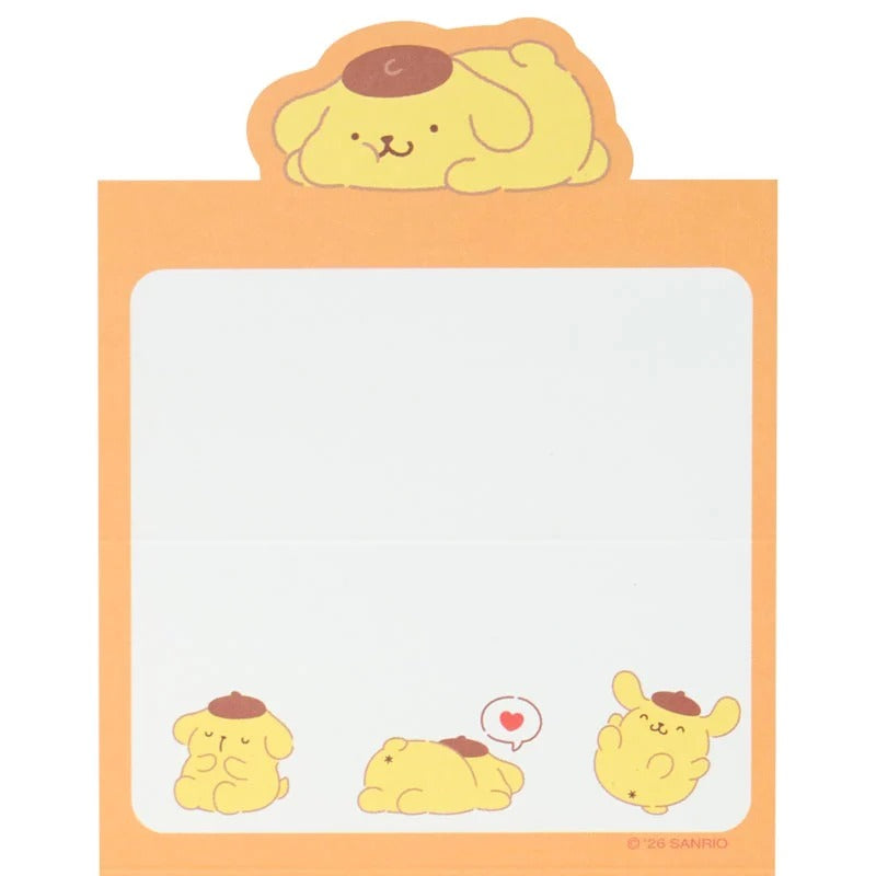 Pompompurin Mini Notes Memo Pad (Strike A Pose Series) Stationery Japan Original