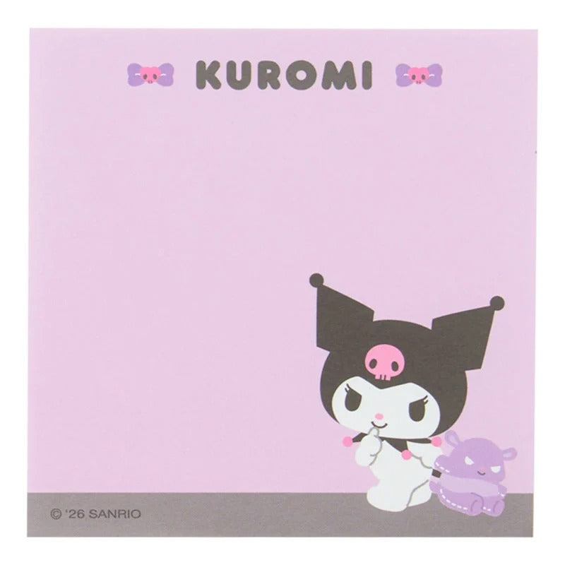 Kuromi 3-Tier Mini Memo Pad (Expressions) Stationery Japan Original