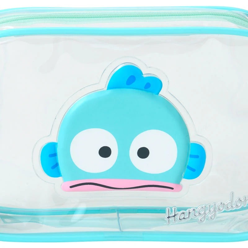 Hangyodon Clear Classic Zipper Pouch Bags Japan Original