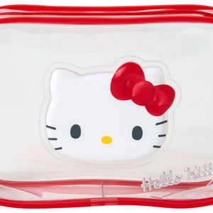 Hello Kitty Clear Classic Zipper Pouch Bags Japan Original