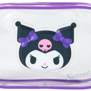 Kuromi Clear Classic Zipper Pouch Bags Japan Original