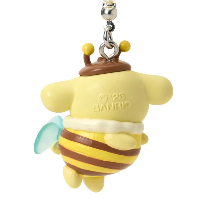 Pompompurin Beaded Bag Charm (Sweet As Can Bee Series) Accessory Japan Original
