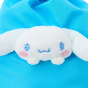 Cinnamoroll Face Plush Drawstring Travel Pouch Bags Japan Original
