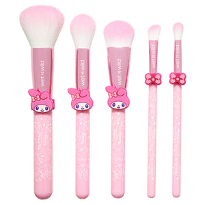 My Melody & Kuromi x Wet n Wild 5-Piece Makeup Brush Set (My Melody) Beauty MARKWINS