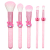 My Melody & Kuromi x Wet n Wild 5-Piece Makeup Brush Set (My Melody) Beauty MARKWINS