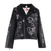 Hello Kitty x Lola + The Boys Kids Graffiti Biker Jacket (Black) Apparel Lola and The Boys NYC INC