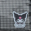 Kuromi Gingham Flat Pouch Stationery Japan Original