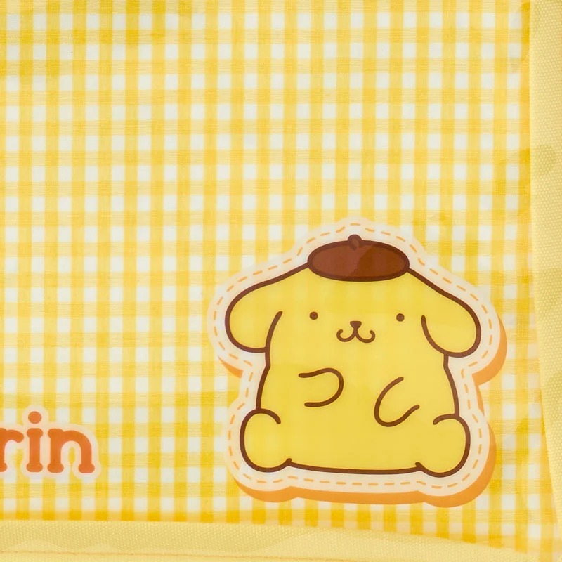 Pompompurin Gingham Flat Pouch Stationery Japan Original