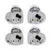 Hello Kitty 4-pc Mini Glitter Hair Clip Set (Silver) Accessory Japan Original