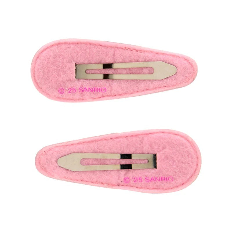 Hello Kitty 2-pc Quilted Hair Clip Set (Pink) Accessory Japan Original