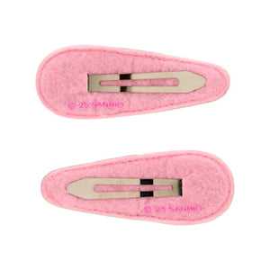 Hello Kitty 2-pc Quilted Hair Clip Set (Pink) Accessory Japan Original