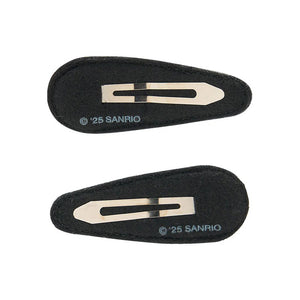 Kuromi 2-pc Quilted Hair Clip Set Accessory Japan Original