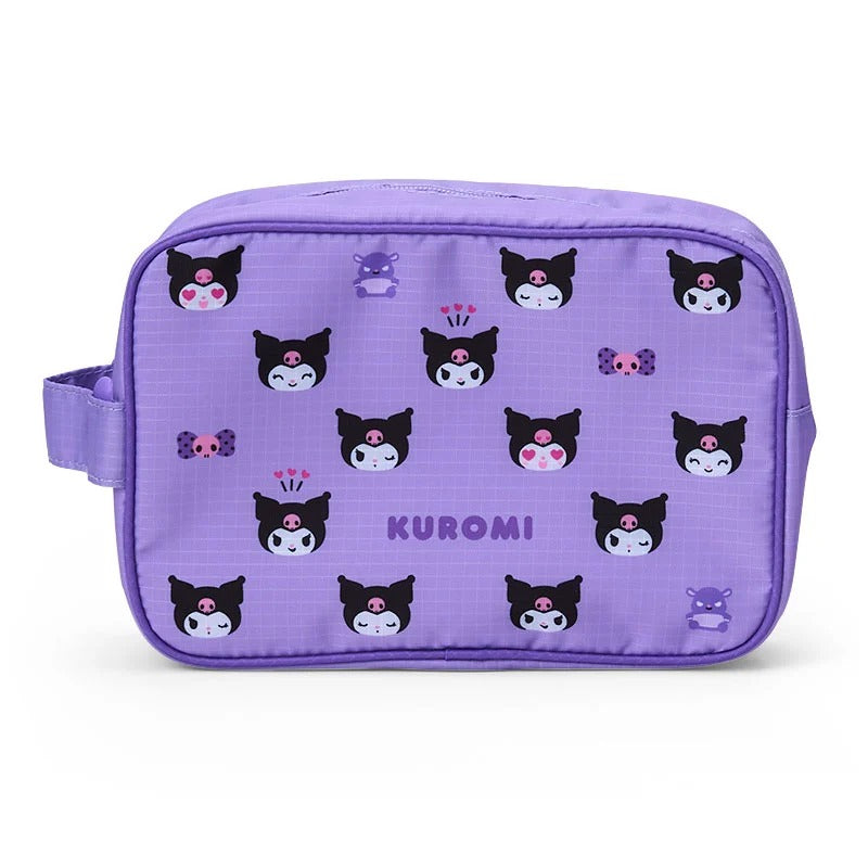 Kuromi 2-pc Travel Pouch Set Bags Japan Original