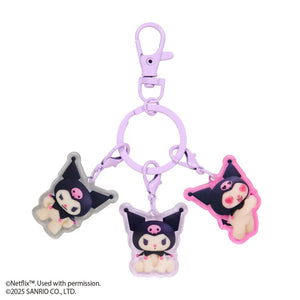 Kuromi Acrylic Keychain (My Melody & Kuromi Netflix Series) Accessory Japan Original