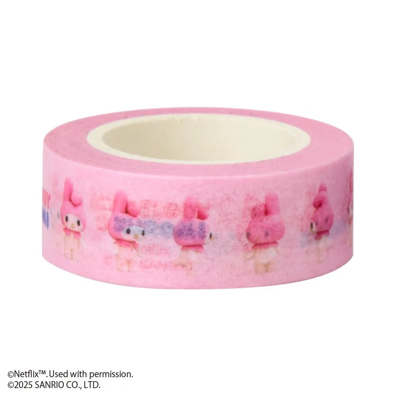 My Melody & Kuromi 3-Piece Washi Tape Set (My Melody & Kuromi Netflix Series) Stationery Japan Original