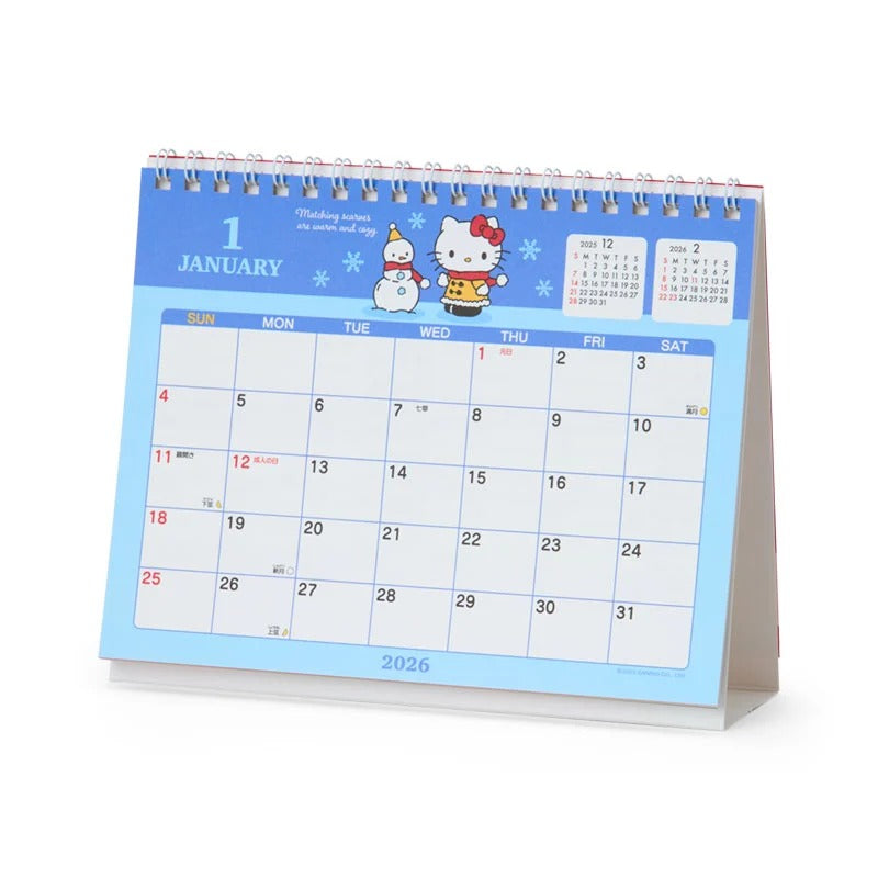 Hello Kitty 2026 Desk Calendar Stationery Japan Original