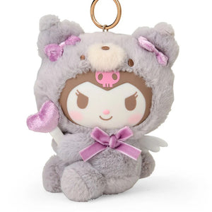 Kuromi Plush Mascot Keychain (Angel Teddy Bear Series) Accessory Japan Original