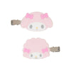 My Melody Besties Flocked Mini Hair Clip Set Accessory Japan Original