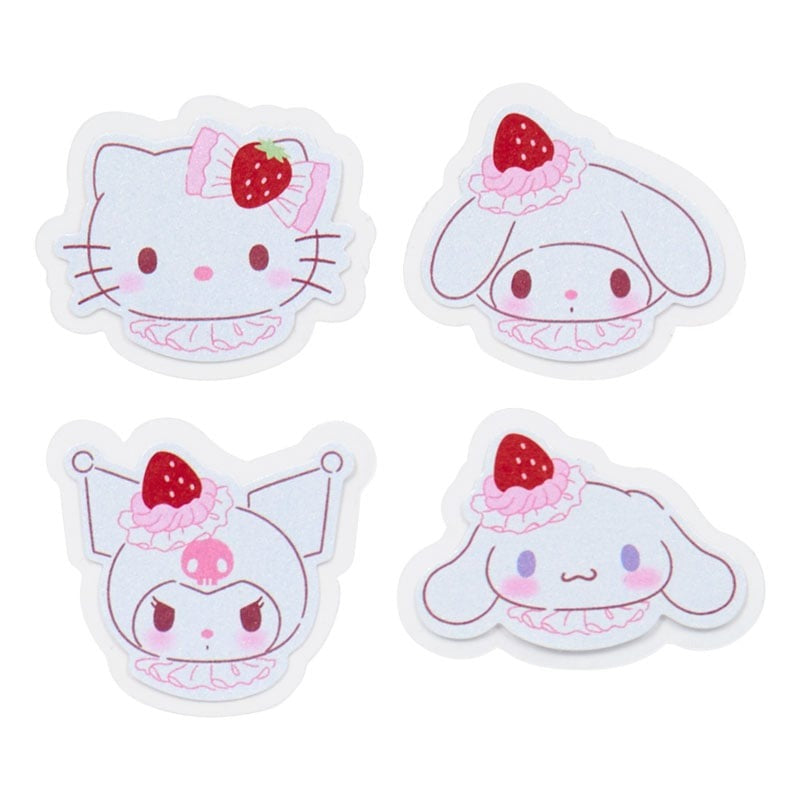 Sanrio Characters 30-pc Sticker Tin Set (Strawberry Whip Series) Stationery Japan Original