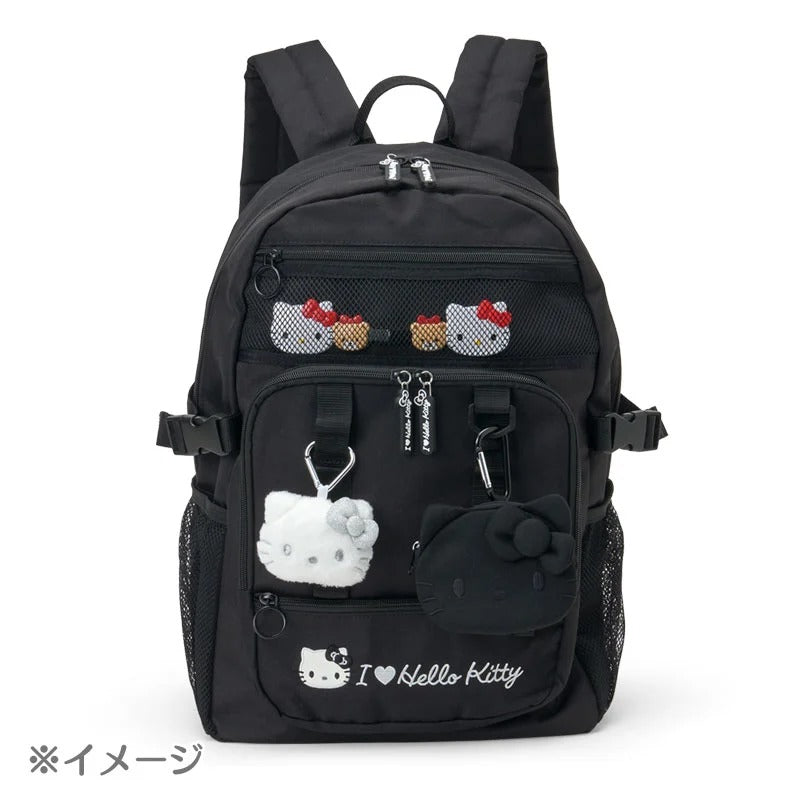 Hello Kitty Black Signature Backpack (I Love Hello Kitty Series) Bags Japan Original