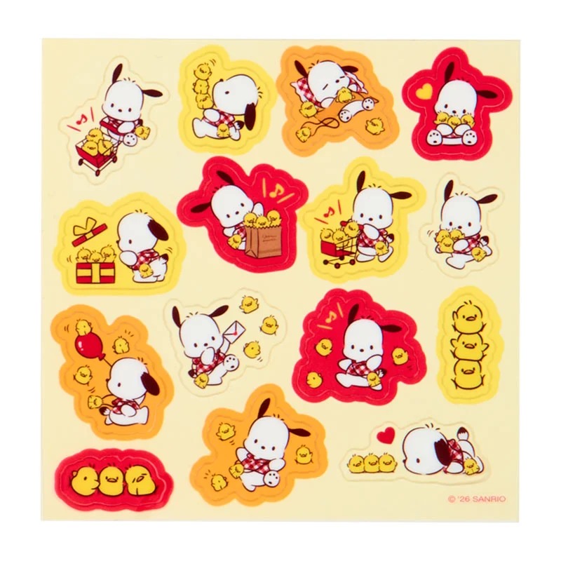 Pochacco 25-pc Sticker Pack (I Love Pi-Chans Series) Stationery Japan Original