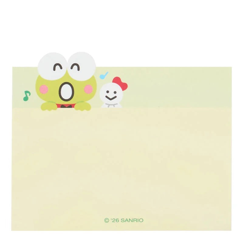 Keroppi 3-Tier Mini Memo Pad (Expressions) Stationery Japan Original