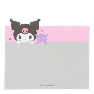 Kuromi 3-Tier Mini Memo Pad (Expressions) Stationery Japan Original
