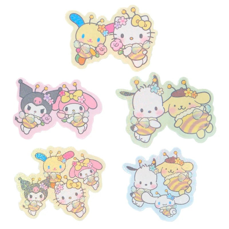 Sanrio Characters 24-pc Sticker Set (Sweet As Can Bee Series) Stationery Japan Original