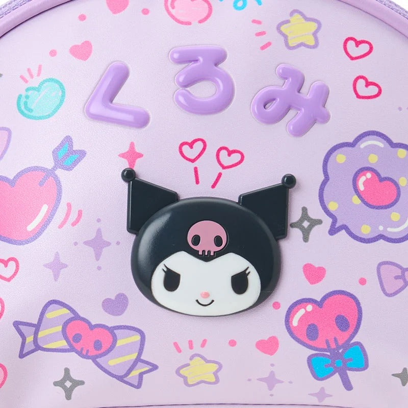 Kuromi Mini Zipper Pouch (Kawaii School Series) Bags Japan Original