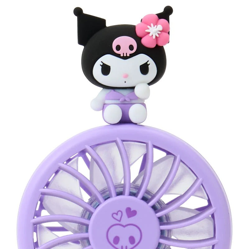 Kuromi 2-Way Portable Handy Fan Travel Japan Original