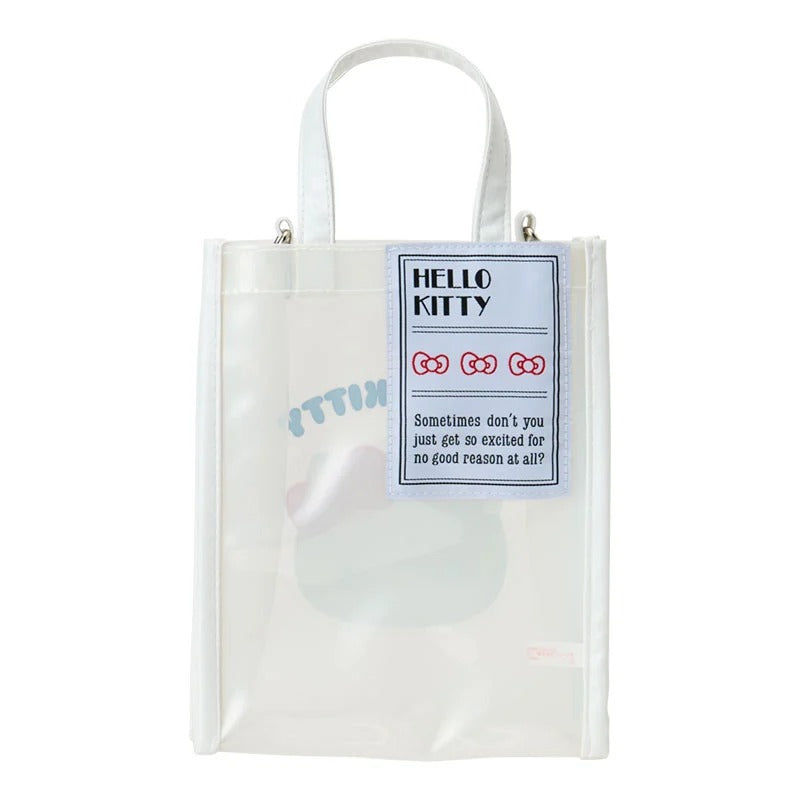 Hello Kitty Clear 2-Way Everyday Mini Tote Bags Japan Original