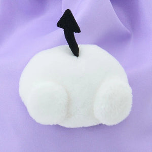 Kuromi Face Plush Drawstring Travel Pouch Bags Japan Original