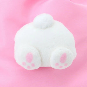 My Melody Face Plush Drawstring Travel Pouch Bags Japan Original