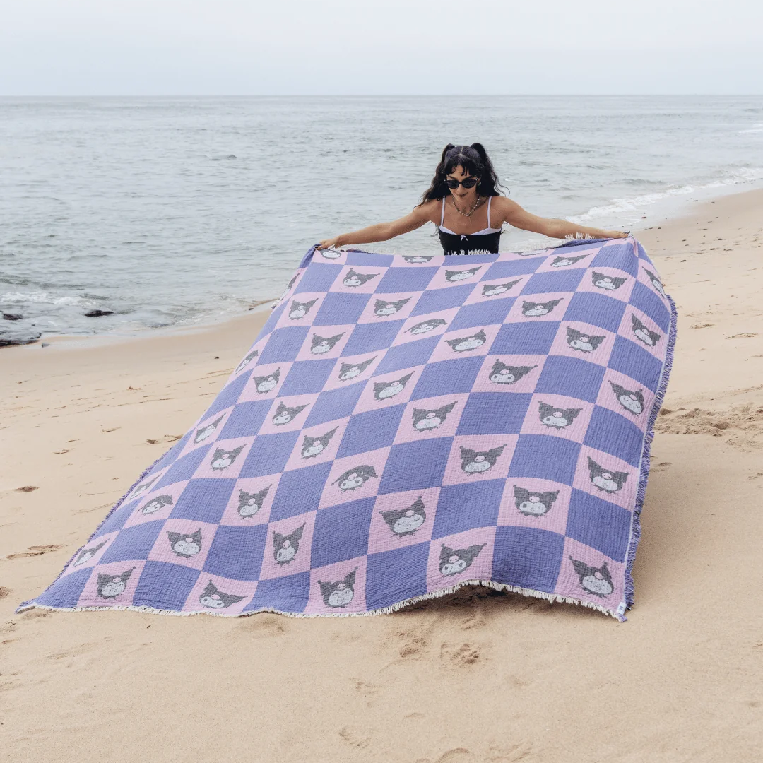 Kuromi x Sand Cloud Party Blanket (Cheeky) Home Goods Sand Cloud