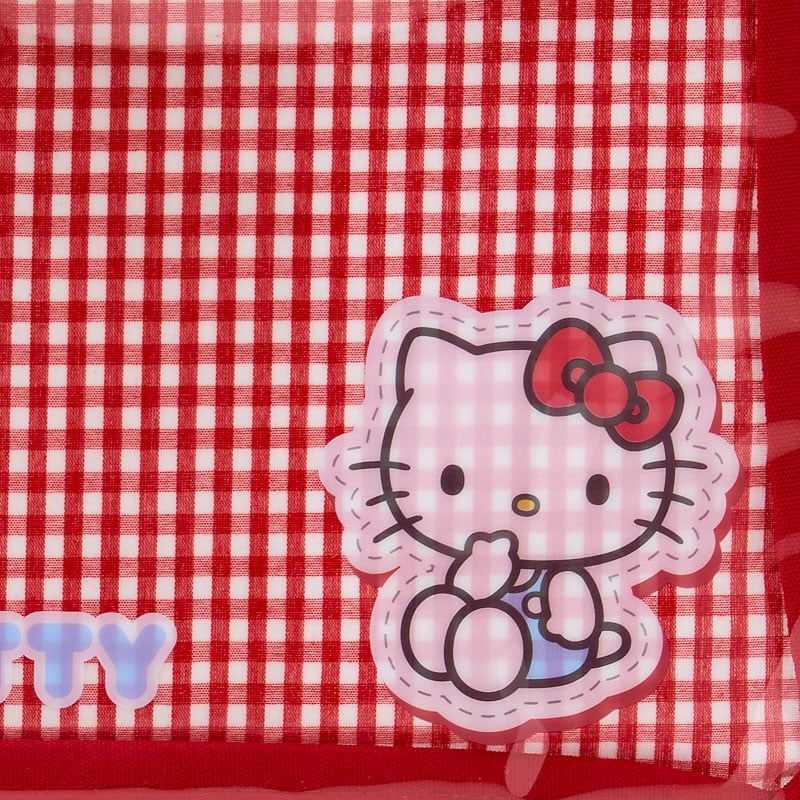 Hello Kitty Gingham Flat Pouch Stationery Japan Original
